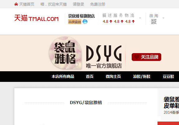 鞋類行業(yè)網(wǎng)店規(guī)范設(shè)計(jì) 袋鼠雅格網(wǎng)店規(guī)范設(shè)計(jì)