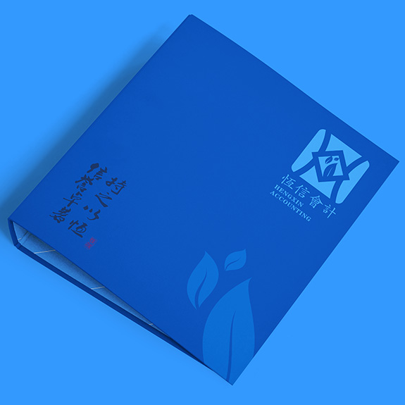 商業(yè)服務(wù)業(yè)專業(yè)VI設(shè)計 恒信會計文件夾設(shè)計