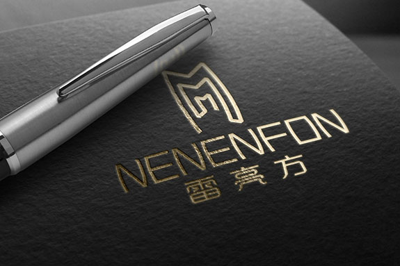 雷亮方標(biāo)志燙金效果設(shè)計