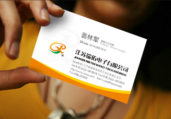 電子設(shè)備制造業(yè)VI設(shè)計(jì) 瑞佑電子名片設(shè)計(jì)