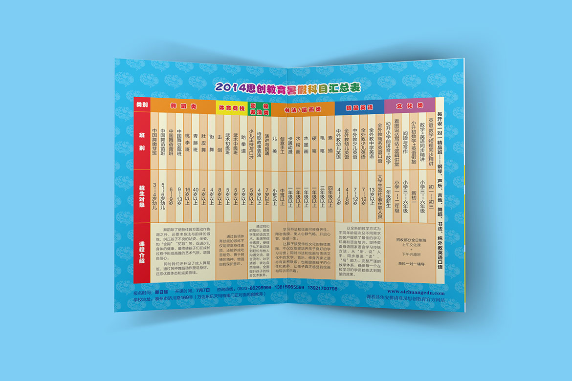 教育培訓(xùn)行業(yè)品牌策劃設(shè)計(jì) 思創(chuàng)教育宣傳單設(shè)計(jì)